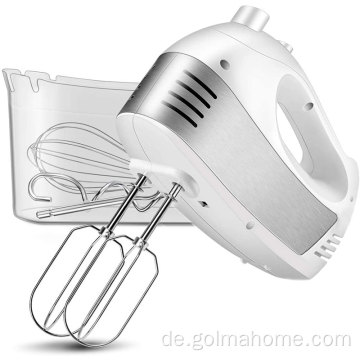 150W/200W/250W/300W Handmixer Elektrischer Power Handmixer zum Backen von Kuchen Eiercreme Schlagbesen 5-Gang mit Turbo